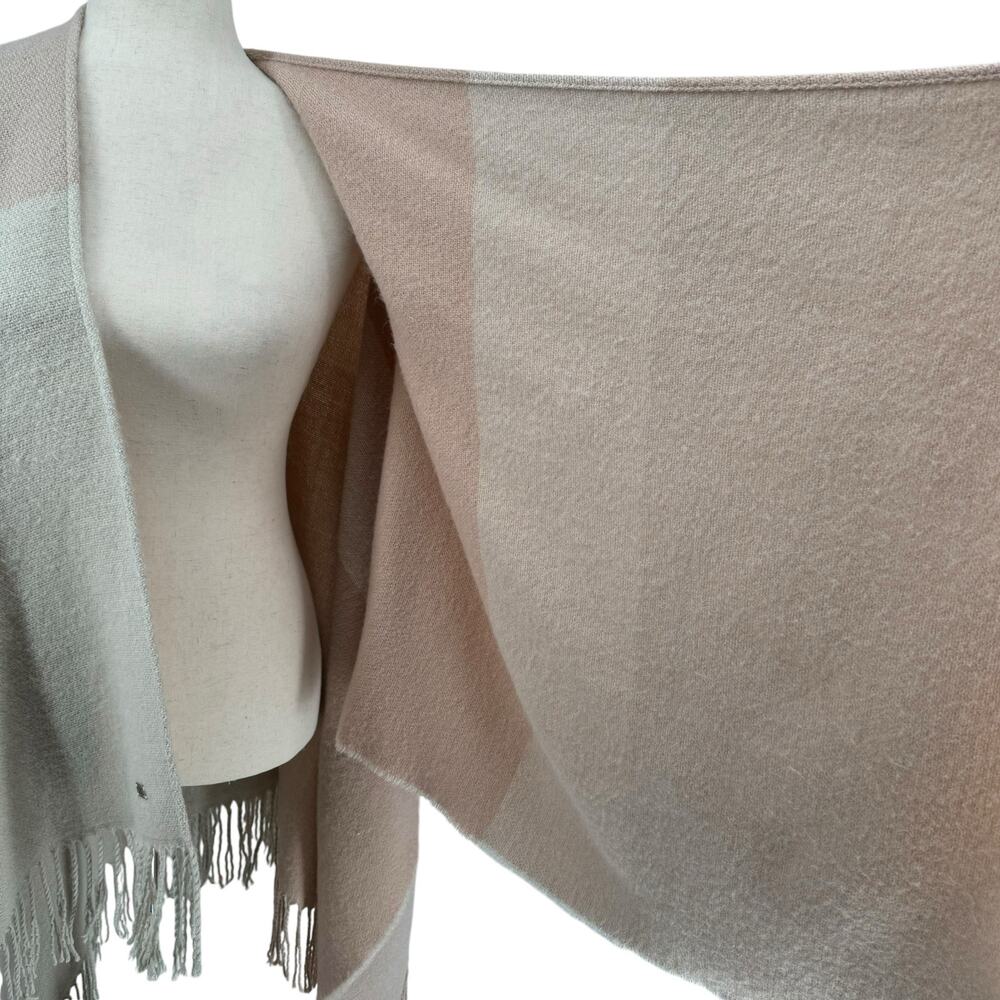 Soia And Kyo Color Block Fringe Wrap Sweater One … - image 8